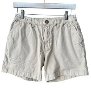 Chubbies Shorts 5.5 Inseam Mens Size Medium  Khaki Elastic Waist Cotton Stretch